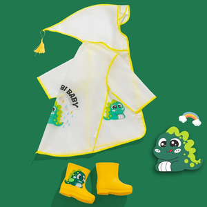 Summer New  Raincoat Waterproof Cute Cartoon Sun Protection Cloak Beach Poncho for Toddlers and Children