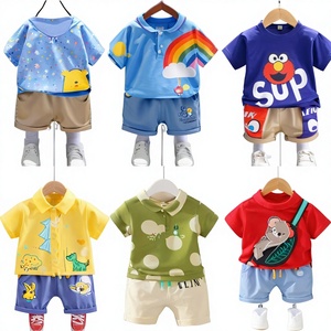 Wholesale Bulk No Brand Cotton Mixed Age  Clothing Sets Clearance Fashion Children’s Summer Clothing Stock Made in China